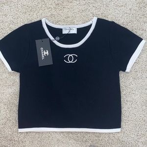 Ch*nel Inspired baby tee